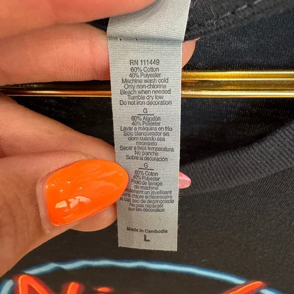 Jon Pardi Night Shift 2016 Concert Tee Large Black Next Level Apparel Tee T9 - Picture 5 of 7